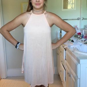 Light orange wet seal high neck dress